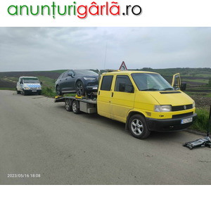 Imagine anunţ Servicii profesionale de tractari 24/7 cu platforma auto atat in Cluj cat si in tara.