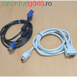 Imagine anunţ Vând 2 Cabluri VGA-VGA , 15 pini pentru conectare PC la monitor