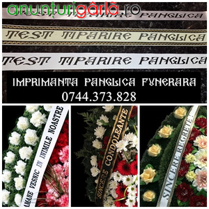 Imagine anunţ Aparat scriere panglica funerara 0744373828