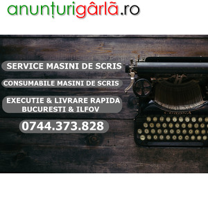 Imagine anunţ Service, reparatii, curatare masina de scris