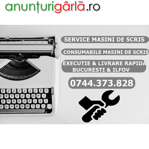 Imagine anunţ Service, reparatii, curatare masini de scris.