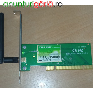 Imagine anunţ Vand Placa de retea wireless TP-LINK TL-WN350GD, PCI