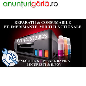 Imagine anunţ Reparatii imprimante CISS cu EcoTank din fabrica in Bucuresti si Ilfov.