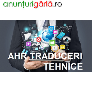 Imagine anunţ Traduceri tehnice - AHR Traduceri autorizate • Traduceri proiecte • Traduceri software • Traduceri prospecte •