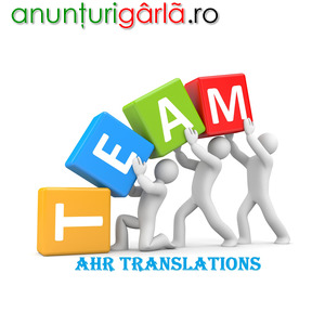Imagine anunţ AHR TRANSLATIONS