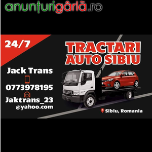 Imagine anunţ Oferm Tractari Auto Sibiu & Asistenta rutiera NON-STOP 24/7