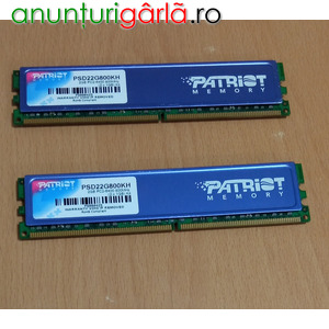 Imagine anunţ Vand 2 Memorii Patriot 2GB DDR2 CL5 800 MHz
