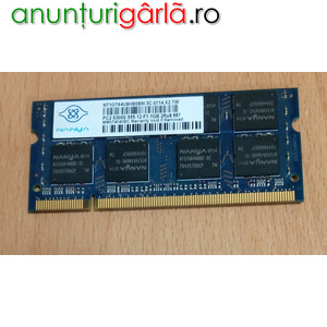 Imagine anunţ Vand Memorie RAM Laptop, Nanya 1 GB DDR2 Dual channel