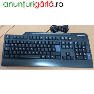 Imagine anunţ Vând Tastatura LENOVO cu fir și mufa USB pentru PC.Noua.