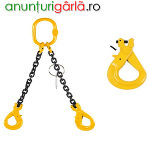 Imagine anunţ Sistem de ridicare din lant cu 2 brate cu carlige cu autoblocare