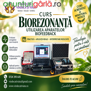 Imagine anunţ Curs Biorezonanta–Utilizarea aparatelor biofeedback