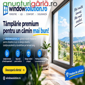 Imagine anunţ Window Solution – Termopane, Ferestre și Uși PVC, Tâmplărie Aluminiu
