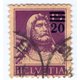 Imagine anunţ diferite timbre din Elvetia
