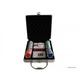 Imagine anunţ Set de poker TEXAS HOLD'EM in servieta aluminiu cu 100 jetoane / chipsuri ideal pt cadou
