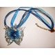 Imagine anunţ Colier albastru 30 RON fluturas accesorii bijuterii handmade