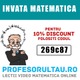 Imagine anunţ lectii video matematica Romania