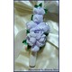 Imagine anunţ Aranjament cu flori textile realizate handmade, pentru lumanare botez baietei
