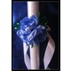 Imagine anunţ Aranjament floral artificial albastru pt lumanare botez baietei