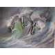 Imagine anunţ "Caii marilor in lupta cu valurile vietii", pictura stilizata in ulei pe panza, 180ron