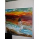 Imagine anunţ "Fata marii", pictura in ulei pe panza, dimensiunea 80x80cm, pret 280ron