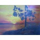 Imagine anunţ "Linistea infinita a apusului de soare", pictura pe panza in ulei, 150ron