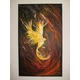 Imagine anunţ "Pasarea Phoenix-Renasterea din foc a eternitatii", pictura in ulei pe panza, pret 150ron