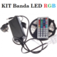 Imagine anunţ 72W KIT Banda LED SMD5050 IP20 - RGB - 5 metri cu Alimentare şi RGB Controller