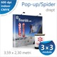 Imagine anunţ Pop-up Spider Drept 3 x 3 module (3,59 x 2,30 metri) - 1650 lei