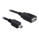 Imagine anunţ Cablu USB 2.0-A mama > mini USB tata 0,5 m - 82905