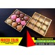 Imagine anunţ Chese plastic aurii Macarons Process Color
