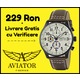 Imagine anunţ www⚫autenticshop⚫ro LICHIDARE STOC ceas de mana AVIATOR barbatesc cronograf LIVRARE GRATIS