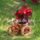 Imagine anunţ Suport flori Bicicleta si tractor rustica, din rachita