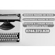 Imagine anunţ Service, mentenanta masini de scris.